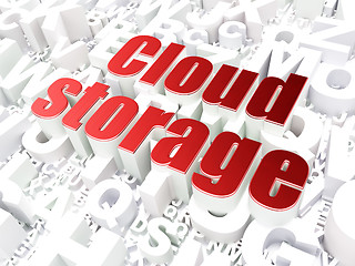 Image showing Cloud computing technology, networking concept: Cloud Storage on