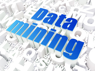 Image showing Information concept: Data Mining on alphabet