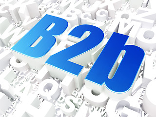 Image showing Business concept: B2b on alphabet