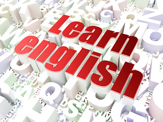 Image showing Education concept: Learn English on alphabet