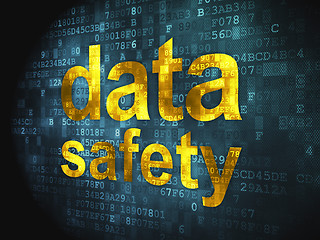 Image showing Information concept: Data Safety on digital background