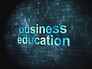 Image showing Education concept: Business Education on digital background