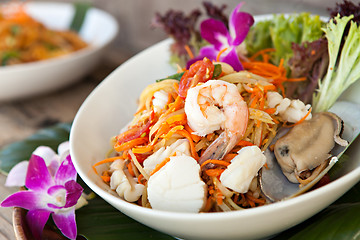 Image showing Thai Seafood Som Tum Salad