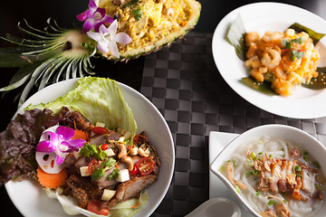 Image showing Variety of Thai Food Dishes