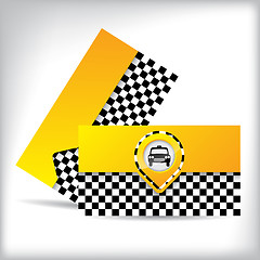 Image showing Business card design with car symbol