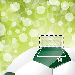 Image showing Cool soccer background design