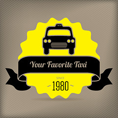 Image showing Taxi badge for company promotions