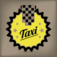 Image showing Taxi badge design