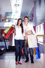 Image showing happy young couple in shopping