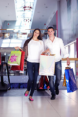 Image showing happy young couple in shopping