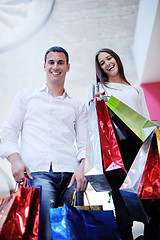 Image showing happy young couple in shopping