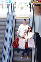 Image showing happy young couple in shopping