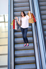 Image showing happy young couple in shopping