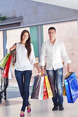 Image showing happy young couple in shopping