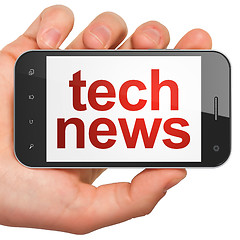 Image showing smartphone with Tech News