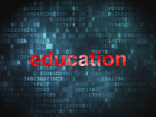 Image showing Education concept on digital background