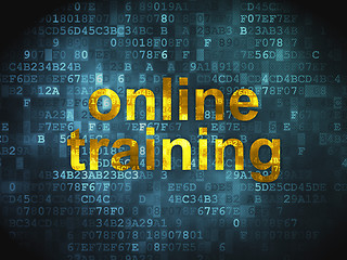 Image showing Online Training on digital background