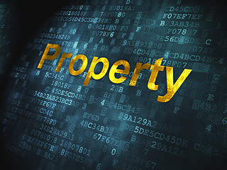 Image showing Business concept: Property on digital background