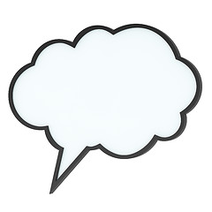 Image showing Empty high-quality speech bubble or tag cloud