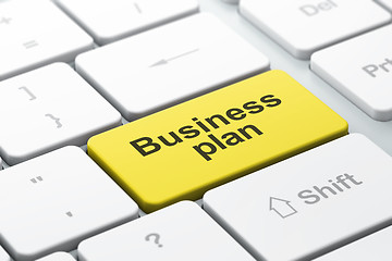 Image showing computer keyboard with Business Plan