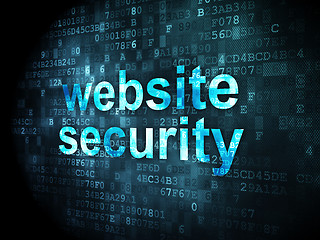 Image showing website security on digital background