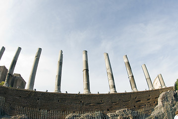 Image showing ancient ruins columns rome