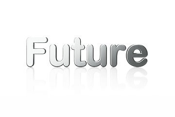 Image showing Timeline concept: 3d word Future