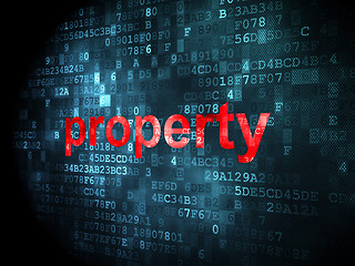 Image showing business concept: Property on digital background