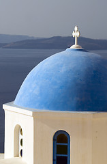 Image showing greek church and bell tower