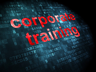 Image showing Education concept: corporate training on digital background