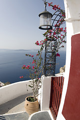 Image showing santorini view over sea