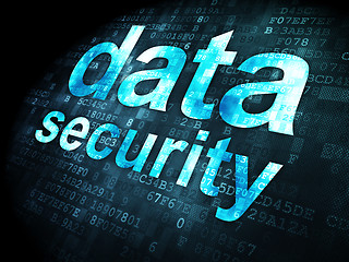 Image showing Security concept: data on digital background