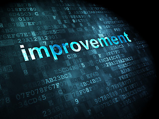 Image showing business concept: improvement on digital background