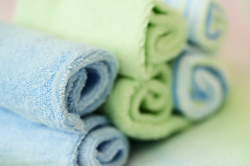 Image showing Spa towels