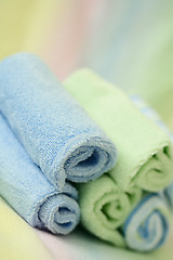 Image showing Spa towels