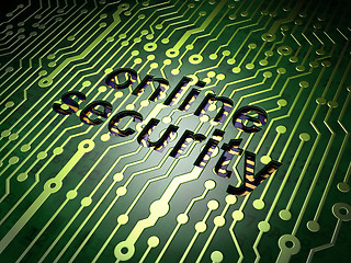 Image showing circuit board with word Online Security