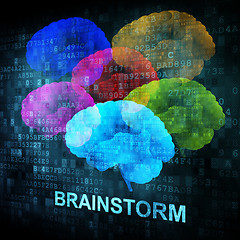 Image showing Brainstorm on digital screen