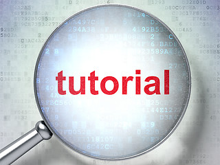 Image showing Words tutorial on digital background