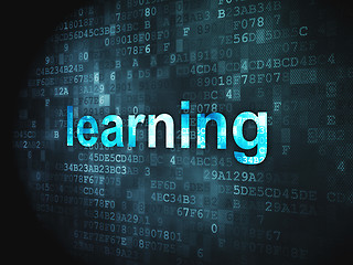 Image showing Education concept: Learning on digital background