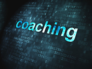 Image showing Education concept: Coaching on digital background