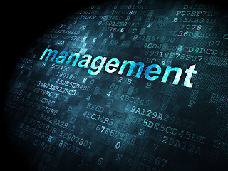 Image showing business concept: Management on digital background