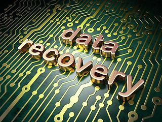 Image showing Information concept: circuit board with word Data Recovery