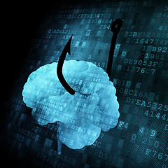 Image showing Hooked Brain on digital screen