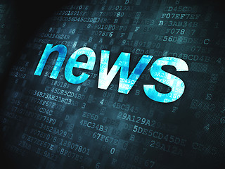 Image showing News concept: News on digital background