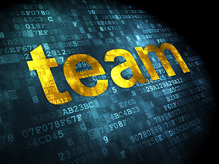 Image showing business concept: Team on digital background