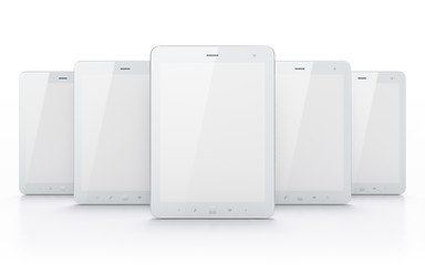 Image showing White tablets on white background