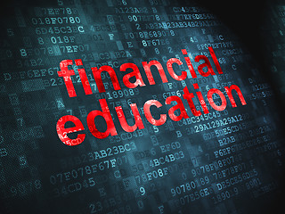 Image showing Education concept: Financial on digital background