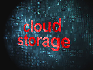 Image showing Cloud computing technology, networking concept: Cloud Storage on