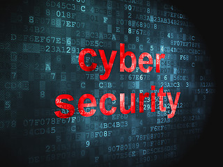 Image showing Cyber Security on digital background