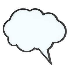 Image showing Empty high-quality speech bubble